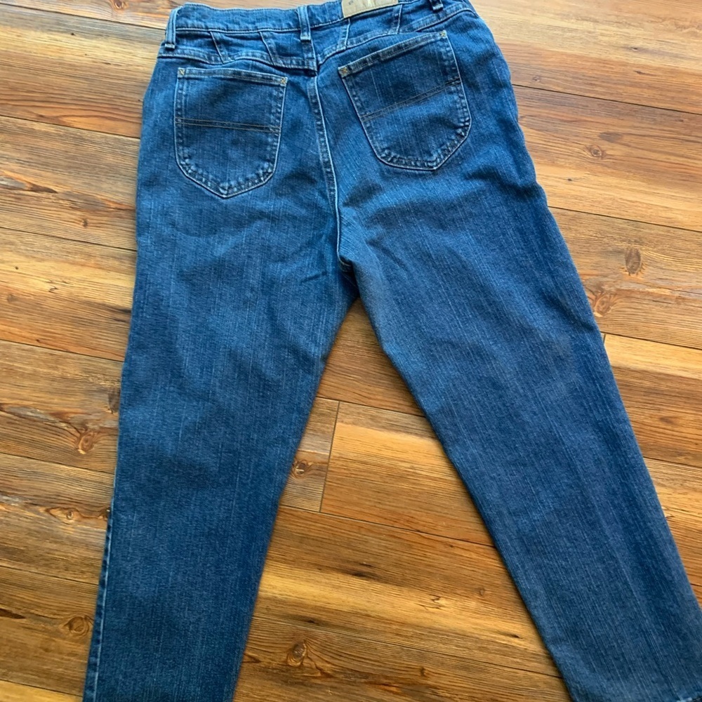 Riders Relaxed Jeans, Women’s Size 14 Petite, Blue Denim Relaxed Fit High Rise - Picture 13 of 13